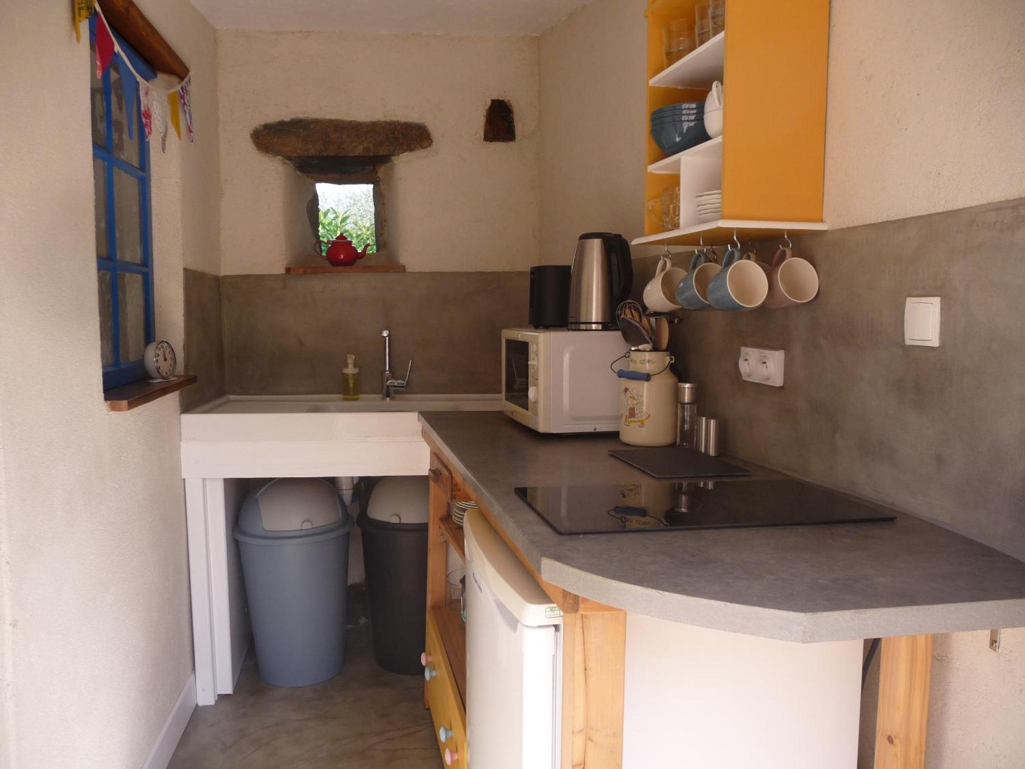 Bretagne Chambre D'Hotes Suite 53M2 Et Caravane Vintage Avec Cuisine Et Salle De Bains Privees Brittany B&B 53M2 Suite And Vintage Caravan Glamping With Private Kitchen And Bathroom Pleumeur-Gautier ภายนอก รูปภาพ